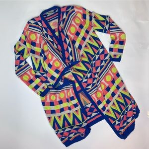 Flying Tomato Womens Geometric Pattern Cardigan